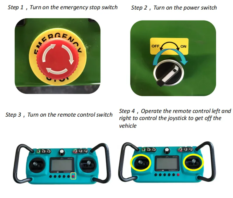 Remote control lawn mower 600mm